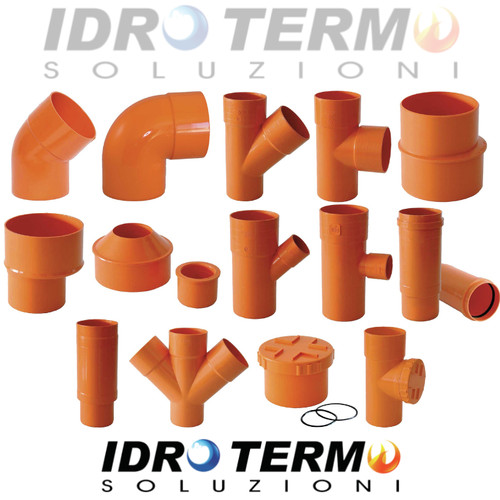 Raccordi pvc arancio ad - in,